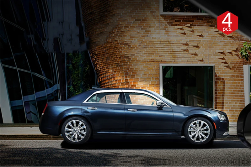 Использование для Chrysler 300c оконный козырек 2011- год гальванический боковой солнцезащитный Дождь Защита высокий блеск хромирование аксессуары
