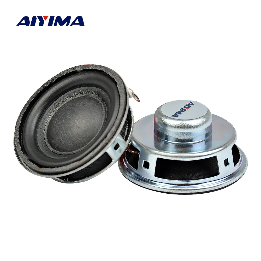 AIYIMA 2 шт. 4 Ом 3 Вт аудио динамик 1 5 дюйма 40 мм Tweeter Pu Edge Altavoz Круглый Мини громкий DIY