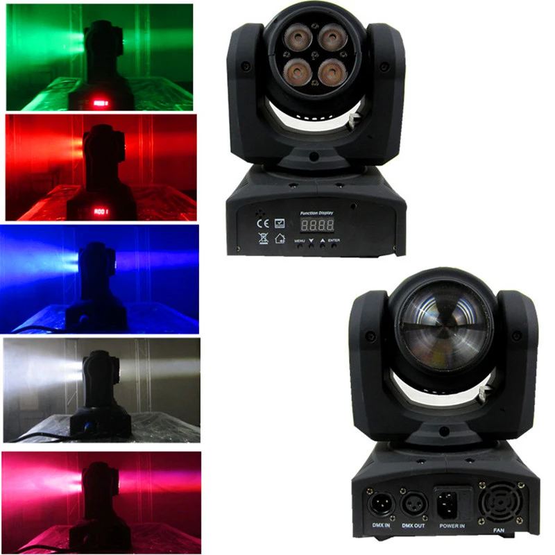 Новый дизайн с двойным лицом светодиодный движущийся головной свет 1 шт. 12 Вт RGBW