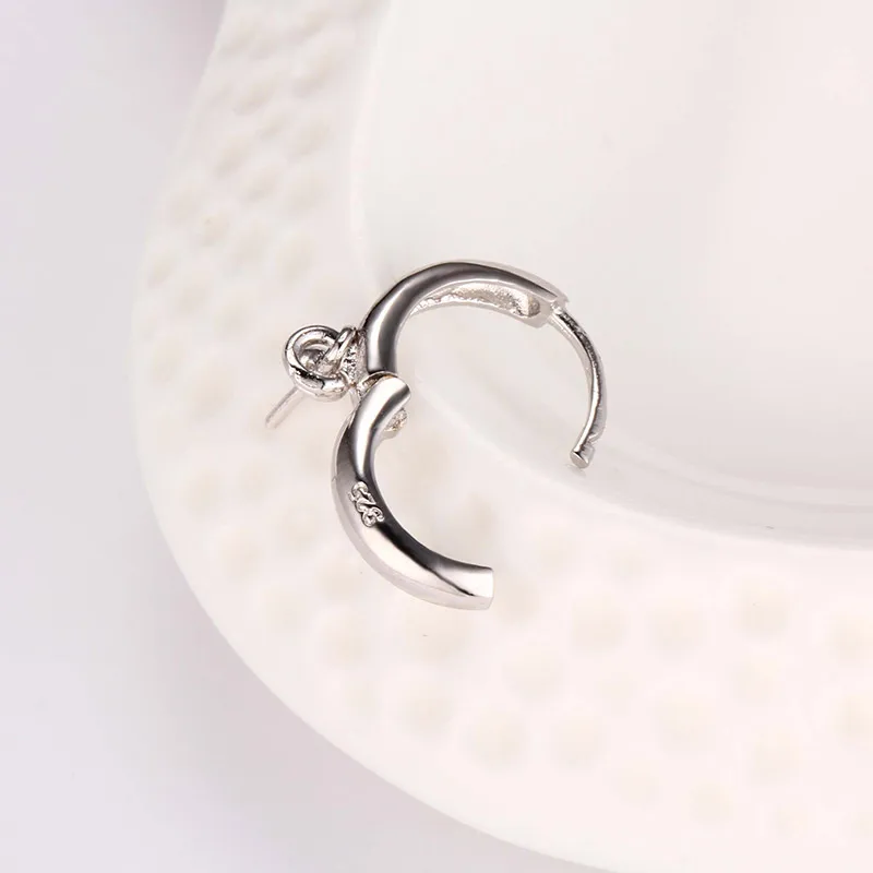 5 шт./лот Новое поступление простые серьги выводы подходят 8 9 мм Натуральная рис