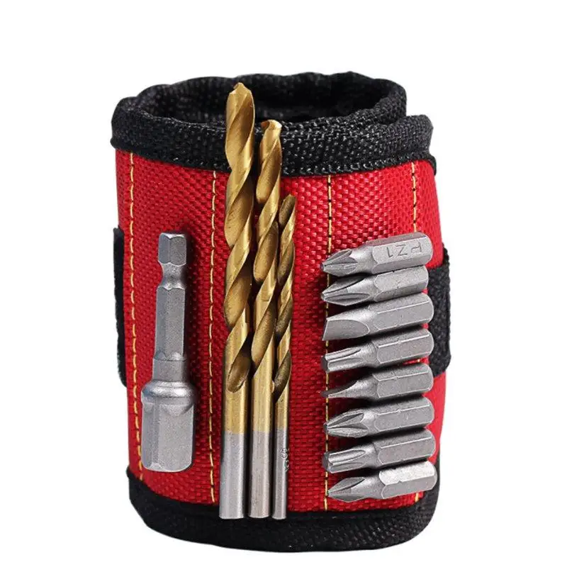 Allsome 2 магнита винты гвозди сверла электрик мешок магнитный браслет портативный