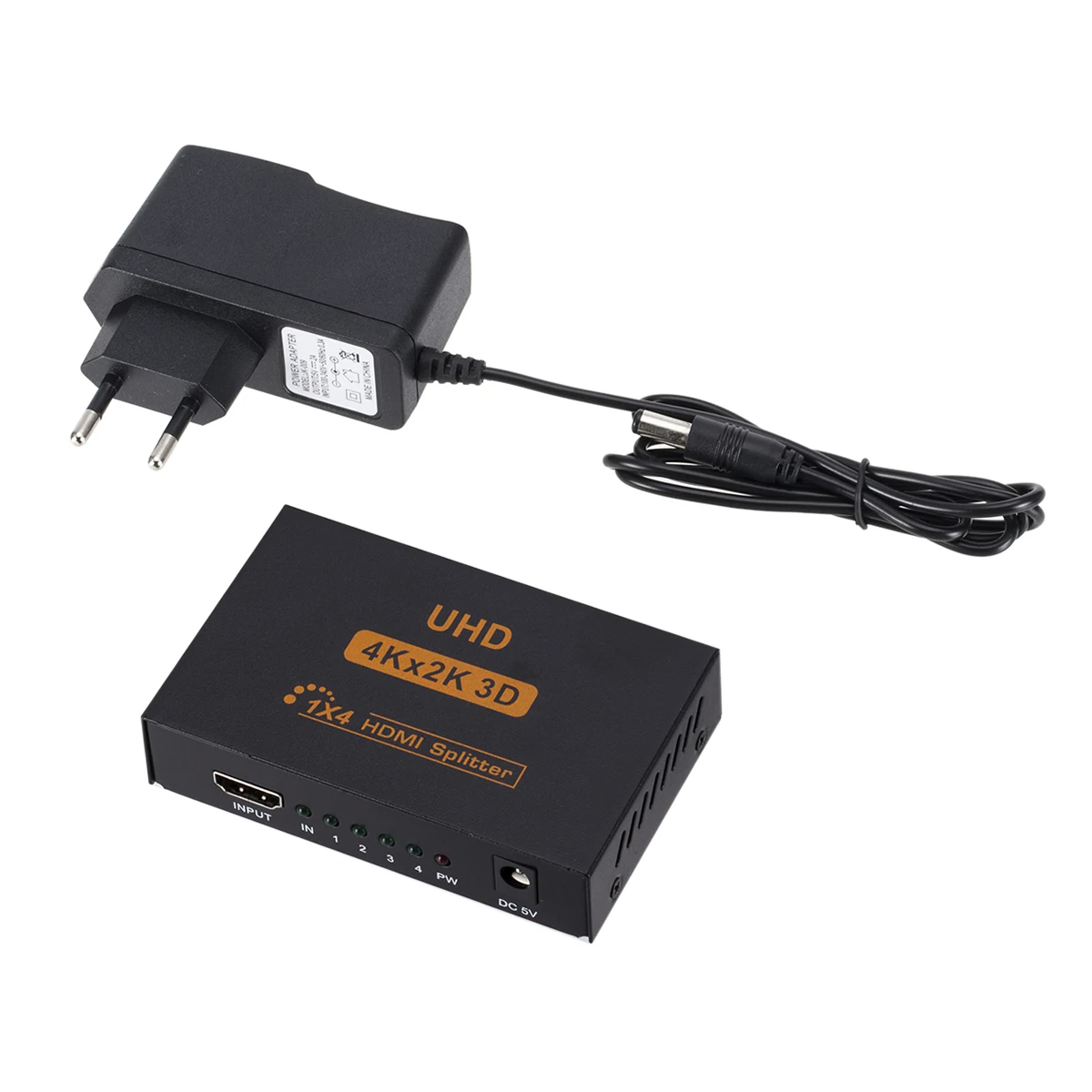 HDMI сплиттер Full HD UHD 3D 4K* 2K Full HD 1X4 2160p HDMI сплиттер коммутатор 4 порта концентратор усилитель повторителя для HDTV