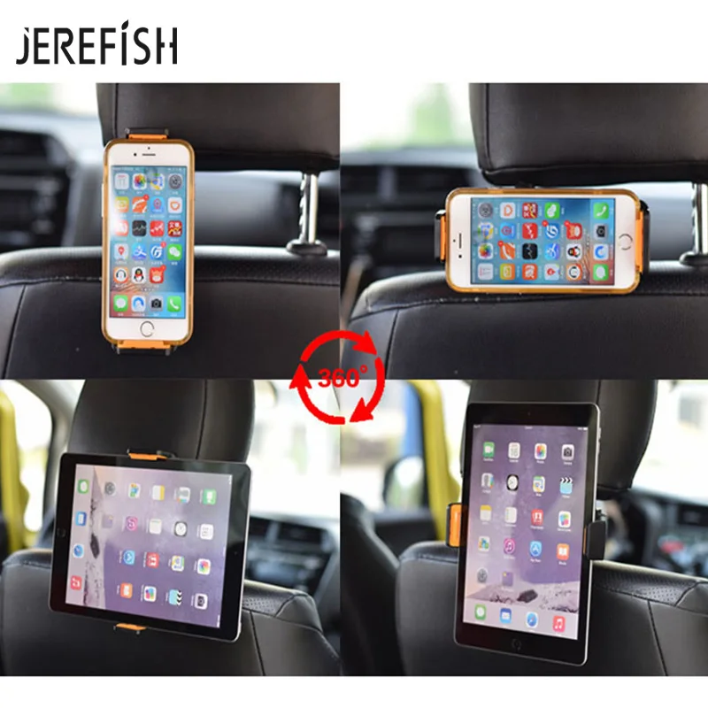 Подставка для телефона JEREFISH автомобильный держатель с креплением на подголовник