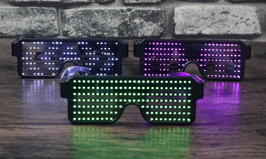 Новые 11 режимов быстрой вспышки светодиодные вечерние очки USB зарядка светящиеся очки рождественское освещение концертов игрушки дропшиппинг