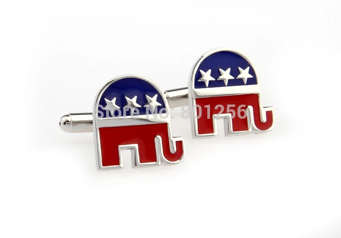 IGame Карьера Запонки синий цвет новый республиканский дизайн медный материал