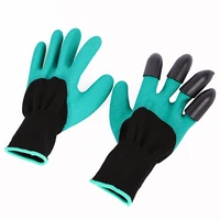 1 pairset garden gloves 4 abs plastic garden genie rubber gloves with claws quick easy to dig and plant for digging planting