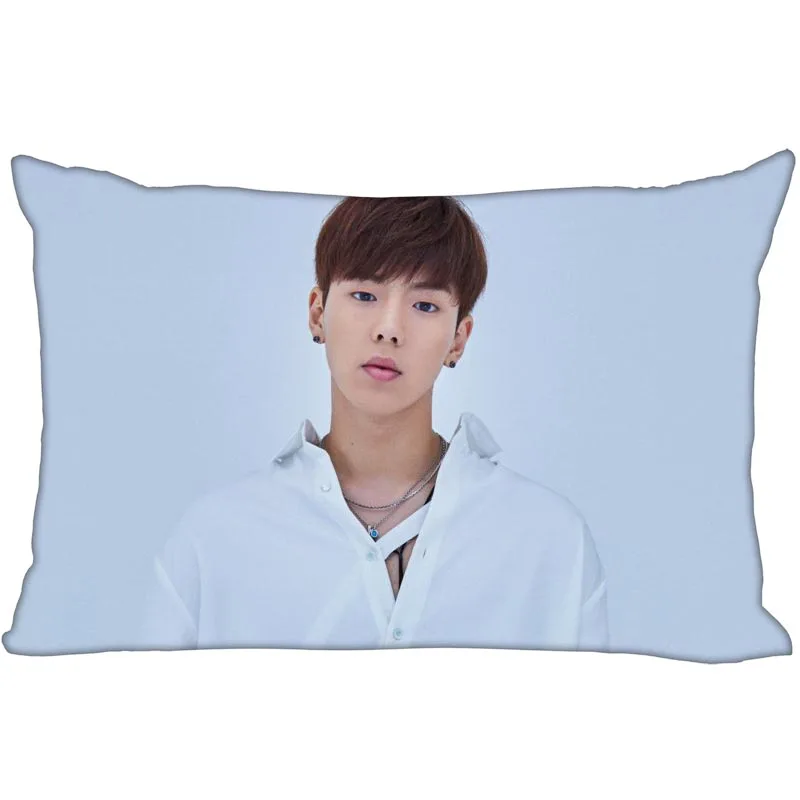 Горячая Корея-поп на заказ MONSTA X атласная наволочка 35x45 см(одна сторона) печатная молния шелковая наволочка индивидуальный логотип подарок - Цвет: 20