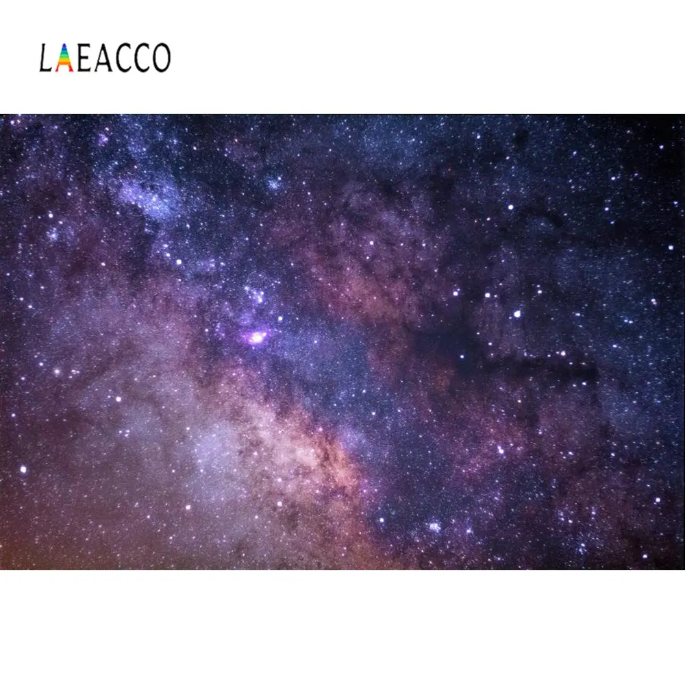 

Laeacco Starry Glitter Star Sky Universe Party Night Scenic Pattern Photo Background Photography Backdrop Photocall Photo Studio