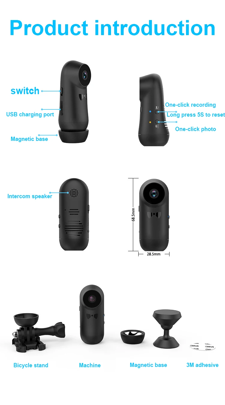 Микро WiFi камера видеокамера 1080P широкоугольный объектив экшн ночное видение маленький рекордер мини видеокамера Поддержка 128 ГБ TF Карта