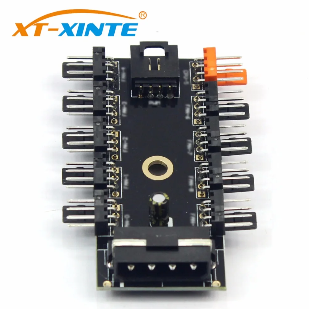 ПК 1 до 10 4Pin / SATA кулер вентилятор концентратор охлаждения сплиттер кабель ШИМ 12 В
