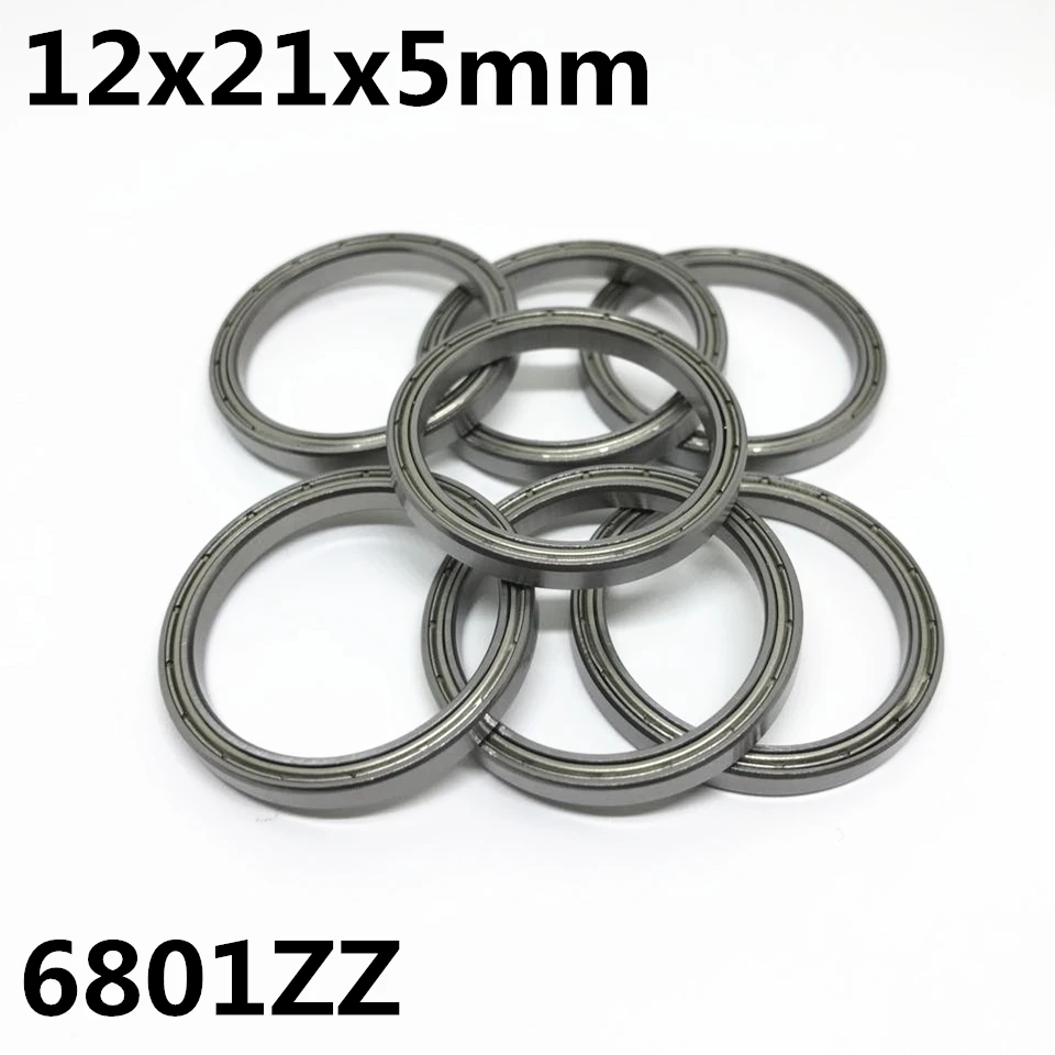 

50pcs 6801ZZ 6801-2RS The high quality of ultra-thin deep groove ball bearings 12x21x5 mm 6801Z 6801RS