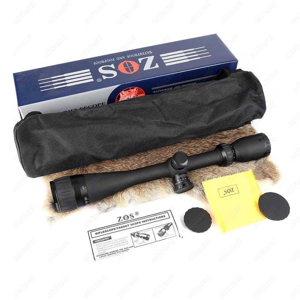 ZOS 6 18X40 AO Mil Dot Riflescope Классический тактический оптический прицел для охотничьей
