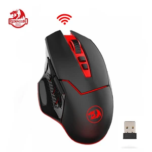 Игровая мышь Redragon M690-1, беспроводная Регулируемая мышь с 8 кнопками, 2400 точекдюйм, 2,4 ГГц, для MMO Pro, геймеров, ПК, ноутбука, для LOL