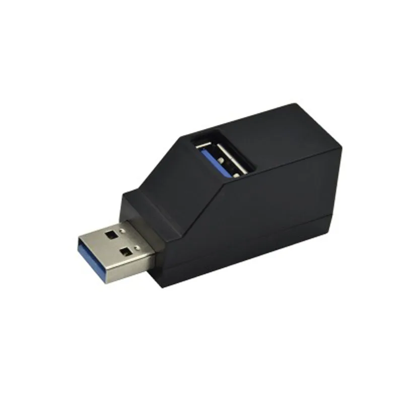 Rovtop Mini USB 3,0/2,0 концентратор 3 порта Портативный usb-хаб 480 Мбит/с высокоскоростной тонкий хаб USB разветвитель черный для использования в ноутбуке