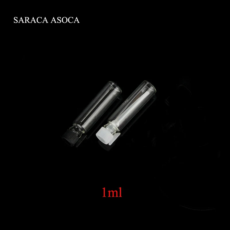 Прозрачная мини стеклянная флакон для духов 1 мл небольшой контейнер распыления