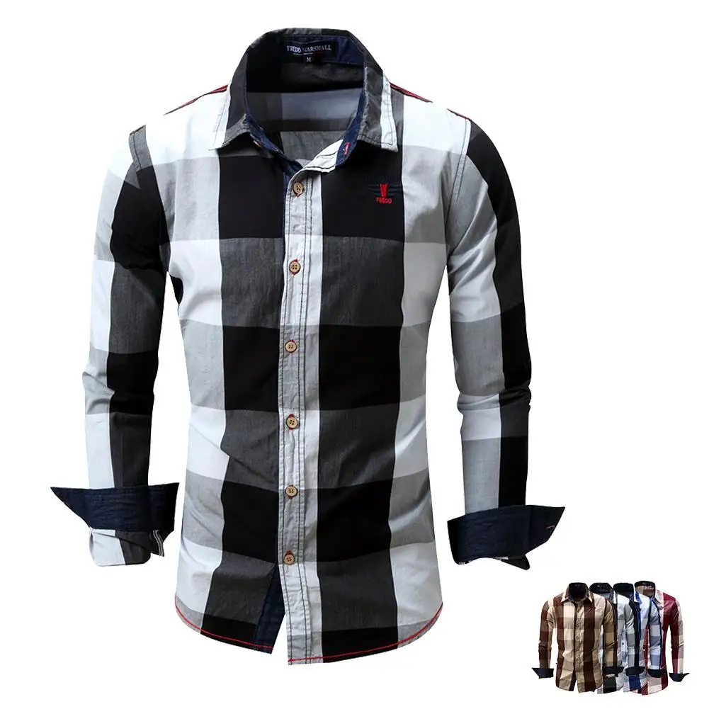 Приталенная рубашка Mannelijke деловое платье Merk Mannen Kleding Zachte Comfortabele новинка 2019 |