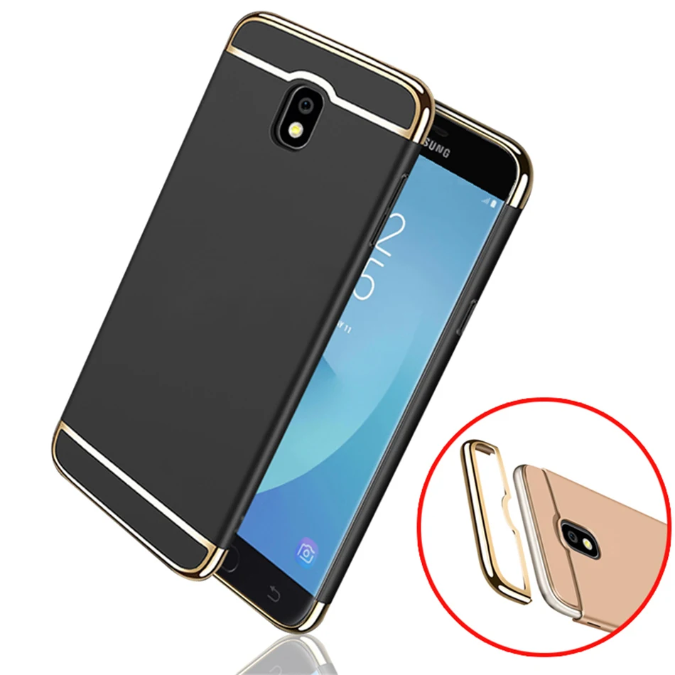 MAKAVO для Samsung Galaxy J5 2017 чехол 3в1 покрытие матовая жесткая задняя крышка корпуса J3 J7
