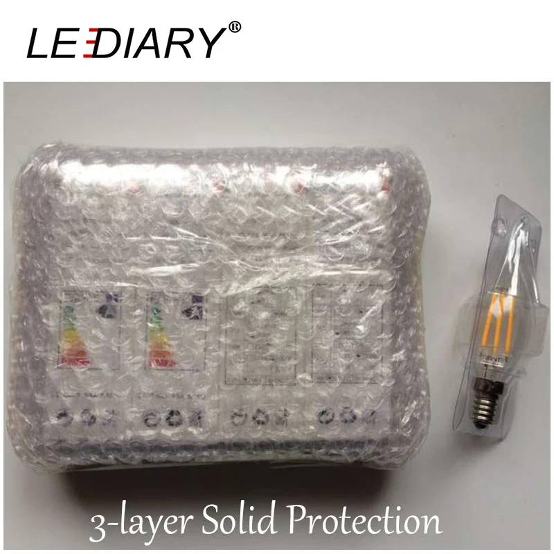 LEDIARY 5 шт./лот без мерцания лампа со светодиодными нитями на цоколе C35 E14 2/4/6W 100V 240V