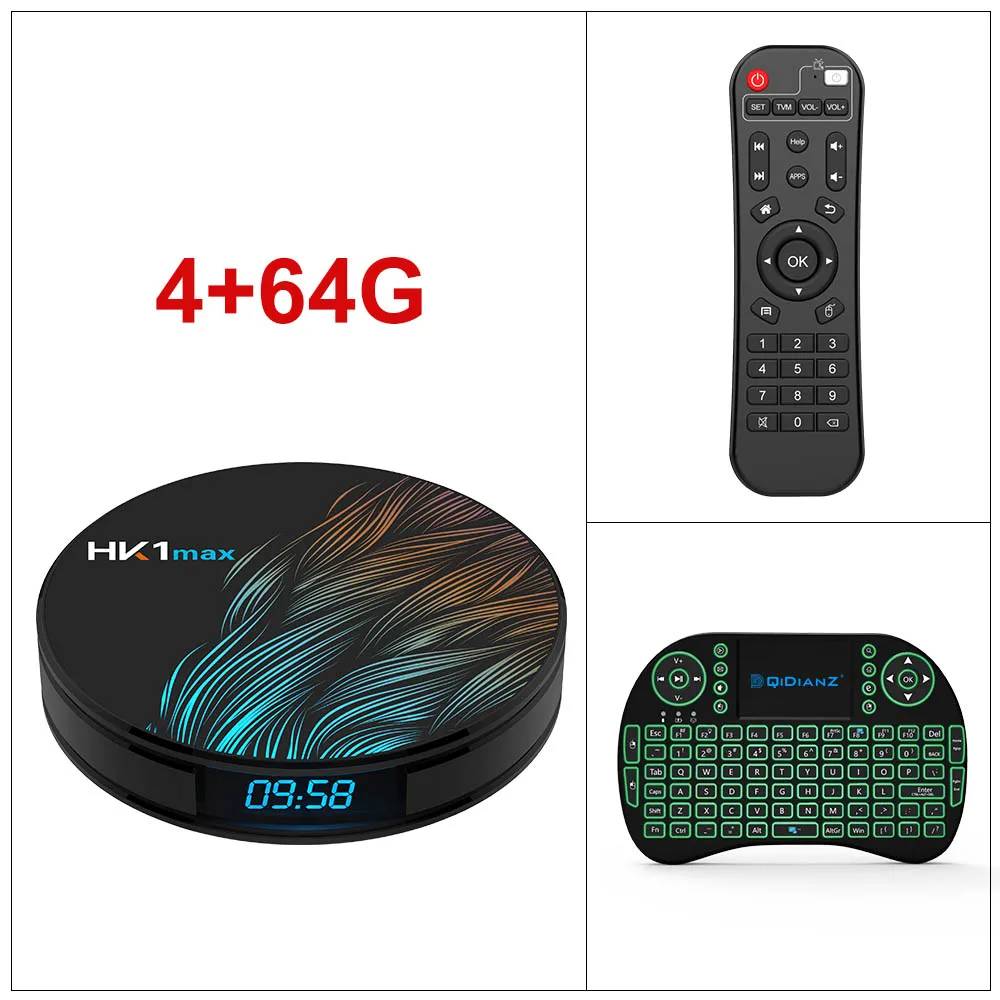 HK1MAX-4-64-I8 HK1Max Android 9.0 ТВ Приставка круглой формы RK3328 четырехъядерный Cortex-A53 Телеприставка WiFi 2,4 г/5 г Тв Бокс BT4.0 Penta-Core Mali-450 Медиаплеер - Цвет: HK1MAX-4-64-I8