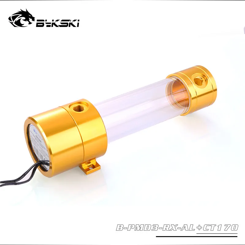 DDC B-PMD3-RX-AL коробка насос для резервуаров DDC насос 4 метра 600L/H резервуар для воды длина 120/170/230 мм радиатор водяного охлаждения мульти размер - Цвет лезвия: Gold