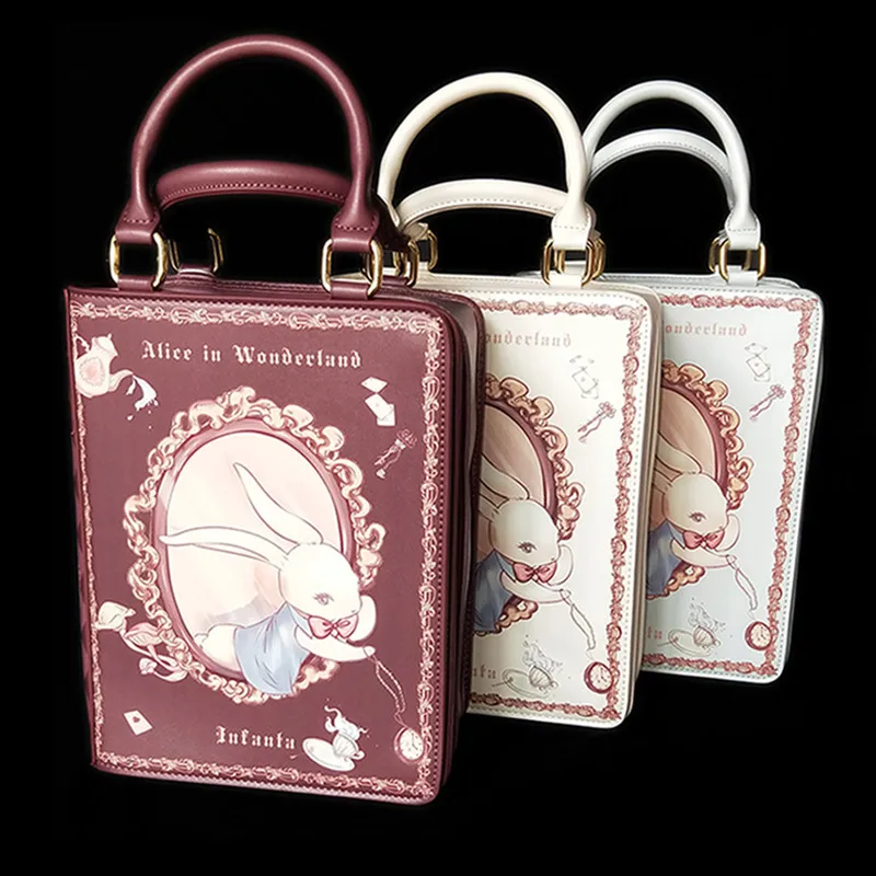 Сумка через плечо Lolita Alice Rabbit сумка мессенджер тоут для покупок с губами косплея