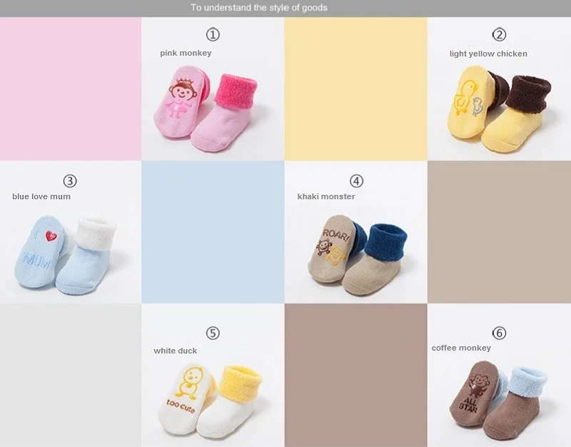 Хлопковые детские носки для маленьких девочек и мальчиков Calcetines Bebe Малыш новорожденный младенец противоскользящие носки-тапочки с резиновой подошвой KF034-1