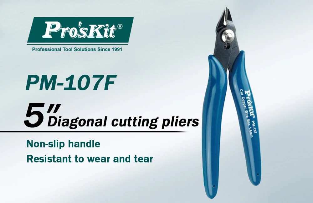 Pro'sKit PM-107F диагональные плоскогубцы электрика прецизионные плоскогубцы для резки бокового кабеля