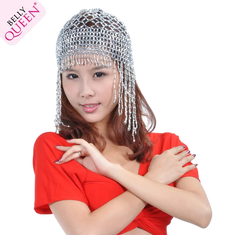 Аксессуары для танца живота шапка с бахромой и бусинами головной убор SF402 |