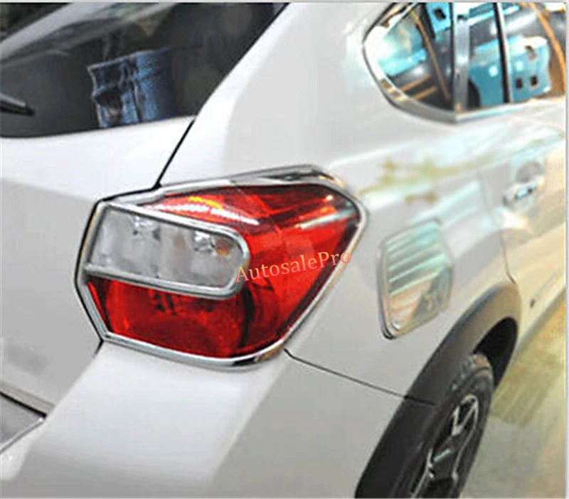 2 шт. хром задний светильник багажник ворота лампы Накладка для Subaru XV Impreza Hatchback 2012