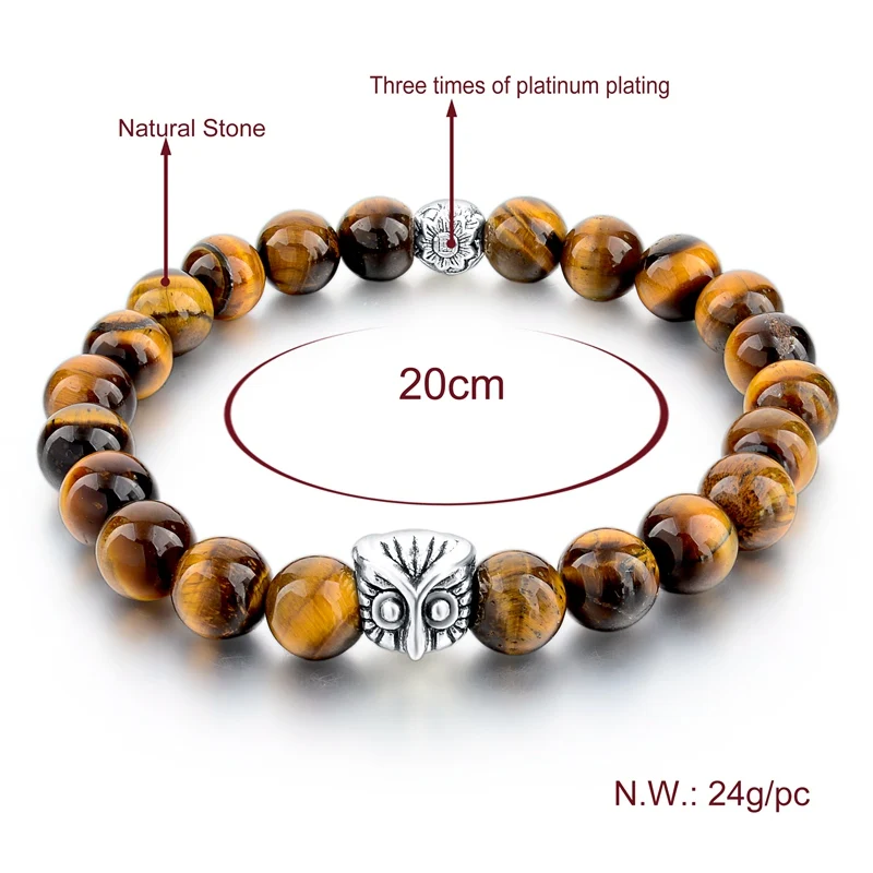 CHICVIE тигровый глаз бусины натуральный камень Шарм Браслеты и браслеты для женщин