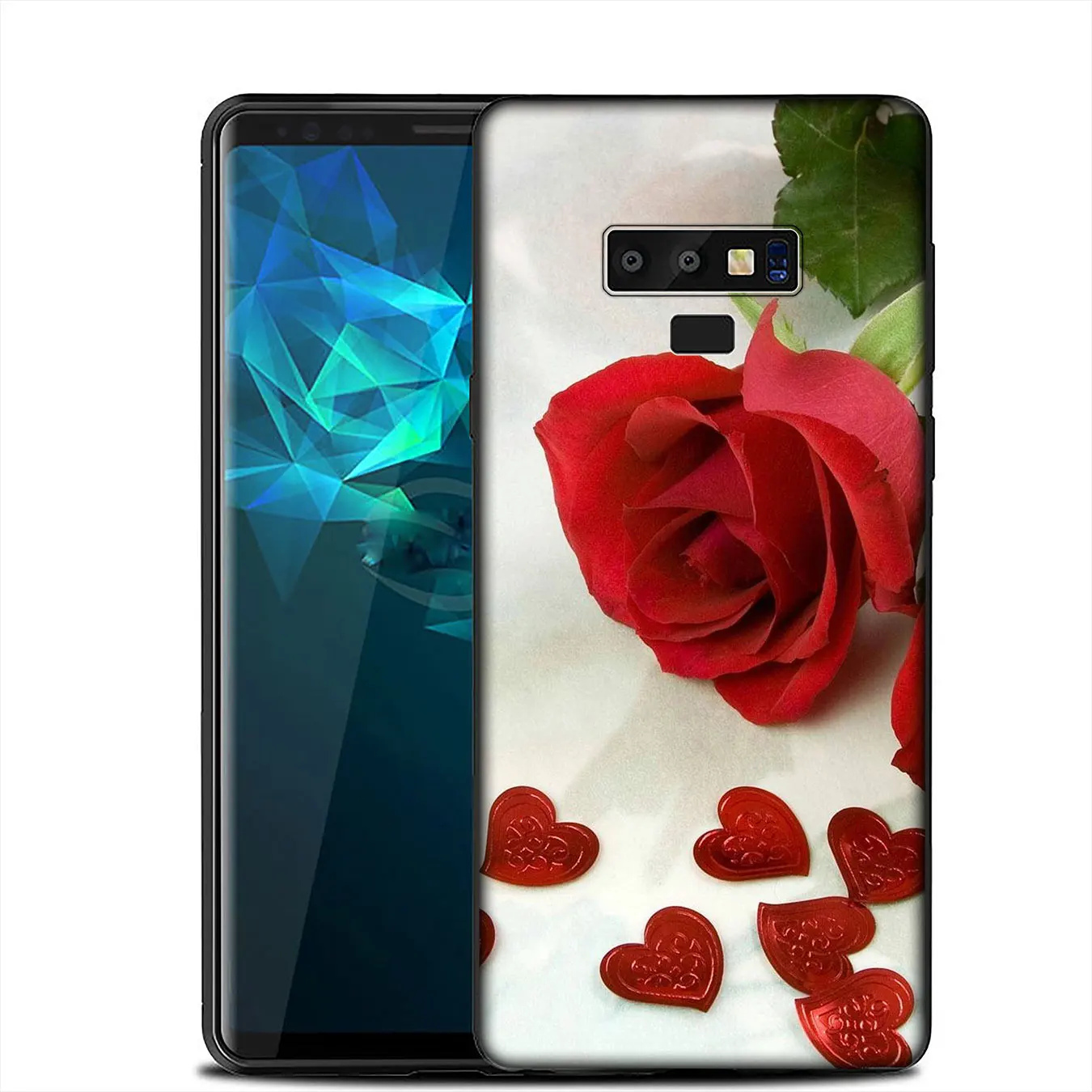 IYICAO Red Rose Power Girl Marble Soft Silicone Case for Samsung Galaxy A6 A9 A8 A7 2018 A3 A5 2016 2017 Note 9 8 10 Plus Lite |