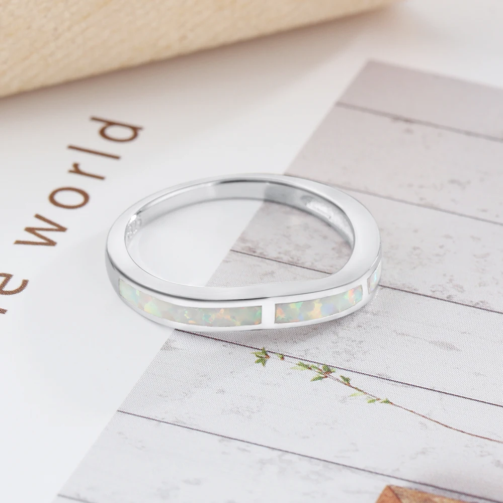 Milky Opal Stone Soild 925 Sterling Silver Rings For Women Party Jewelry Gifts Her (JewelOra RI103257) | Украшения и аксессуары