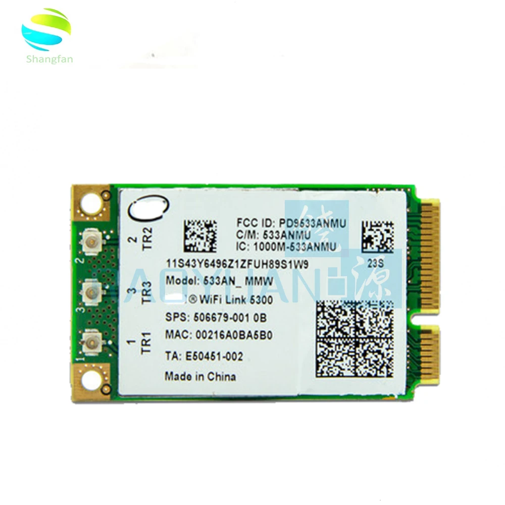 Горячая Распродажа 5300 533AN_MMW 802.11a/b/g/n 450 Мбит/с мини PCI E беспроводная Wi Fi карта для
