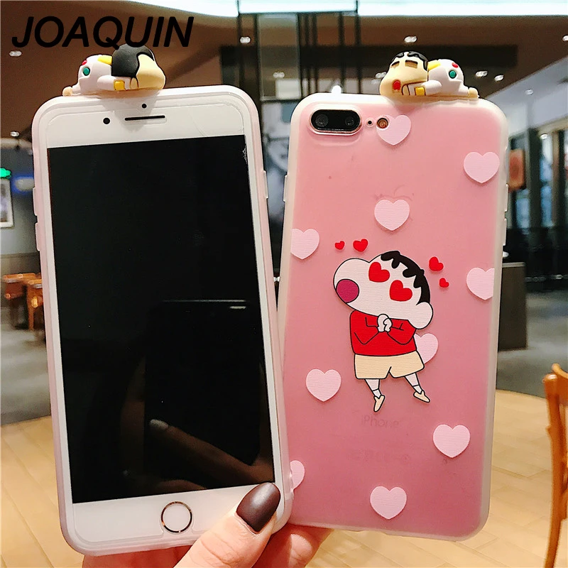 3D Cartoon Crayon Shin-chan Phone Case for iPhone X XS MAX case 7 8 6 6s plus Cat pattern Back Cover Soft TPU Cases |