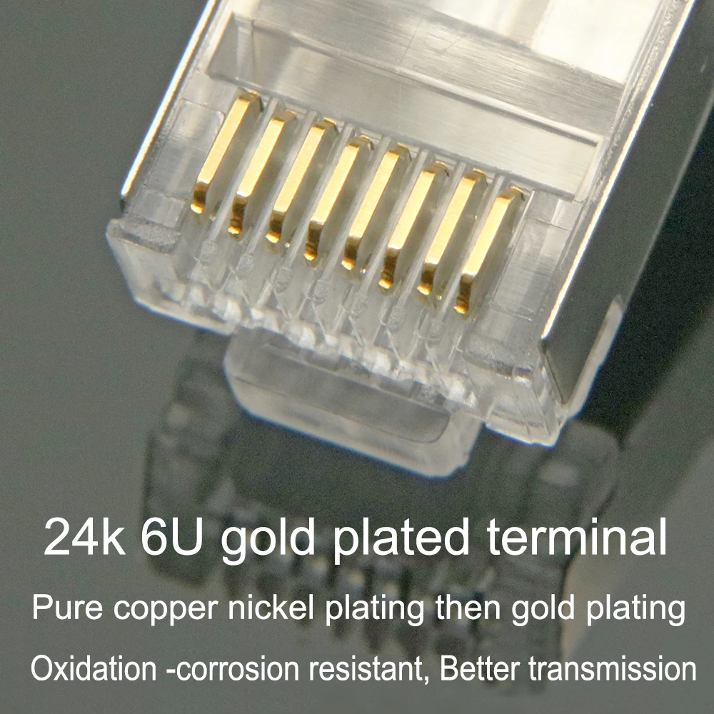 Коннектор xintylink rj45 cat6 сеть cat 6 разъем 8p8c stp rg rj 45 lan позолоченный | Обустройство дома