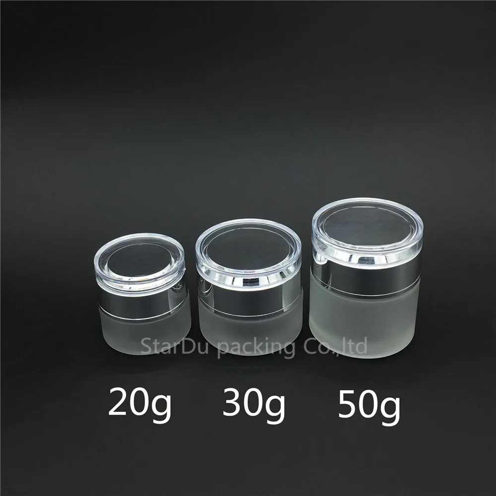 

Банка для крема для глаз и губной помады, пустая бутылка для крема для пожилых людей, матовое стекло, 20 г, 30 г, 50 г, 10 многоразовых бутылок, 30 мл