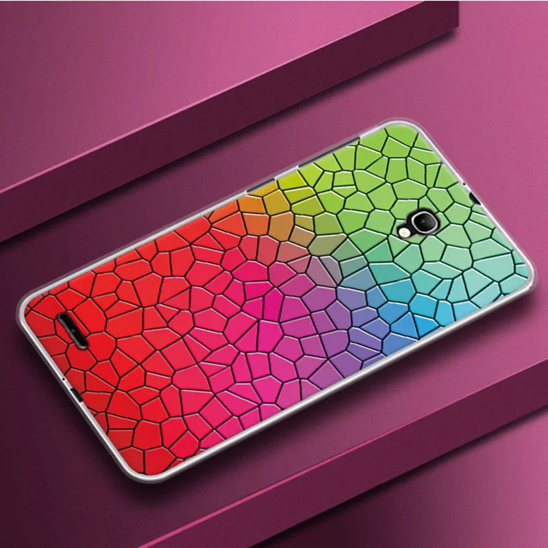Мягкий чехол для телефона из ТПУ с экзотическим природным пейзажем Alcatel Pop 2 7044