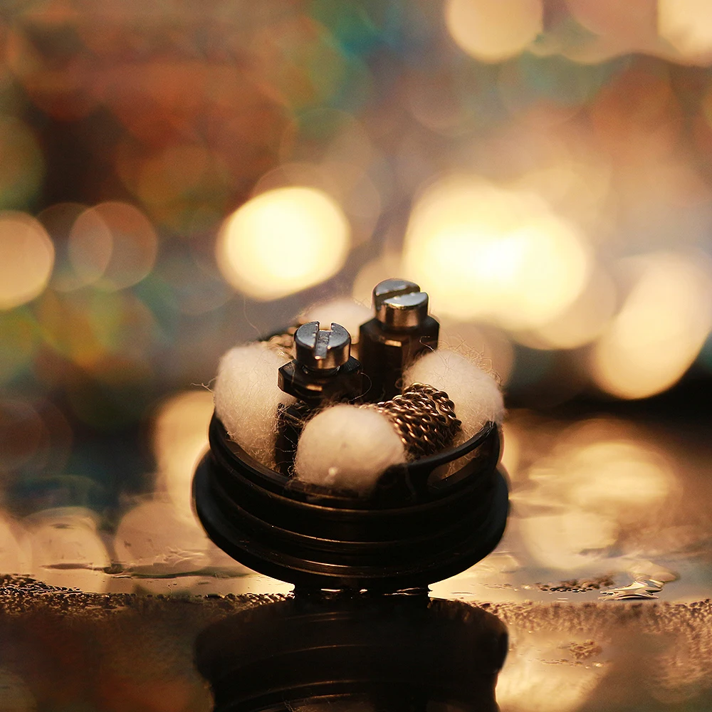 New Arrival Advken Breath RDA Tank 24mm Diameter Atomizer with Dual Posts Design &amp Gold Plated Bottom Feed Pin E-cig Vape | Электроника