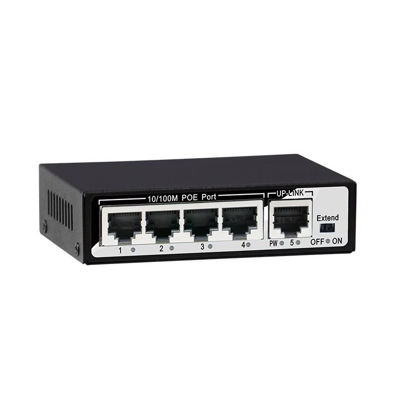 4 Порты и разъёмы 100 Мбит/с IEEE802.3af коммутатор питания через ethernet Мощность для