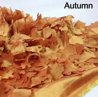 2 Autumn Декоративные кленовые листья скатерти ткань, ширина 130 см, Свадебные Diy тафта занавес швейный материал Рождественская ткань - Цвет: 2 Autumn