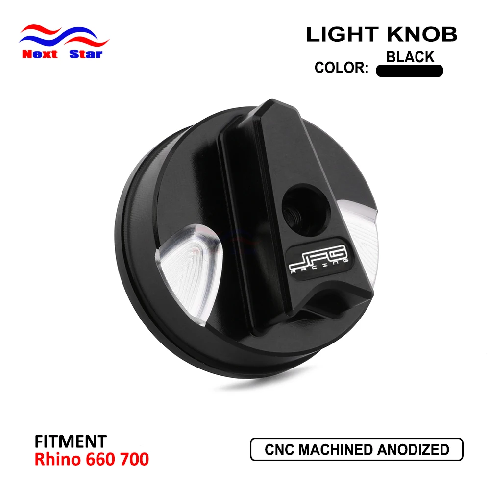 

Motocross Headlight Knob Light Headlamp Button For YAMAHA Rhino 660 700 Rhino660 Rhino700