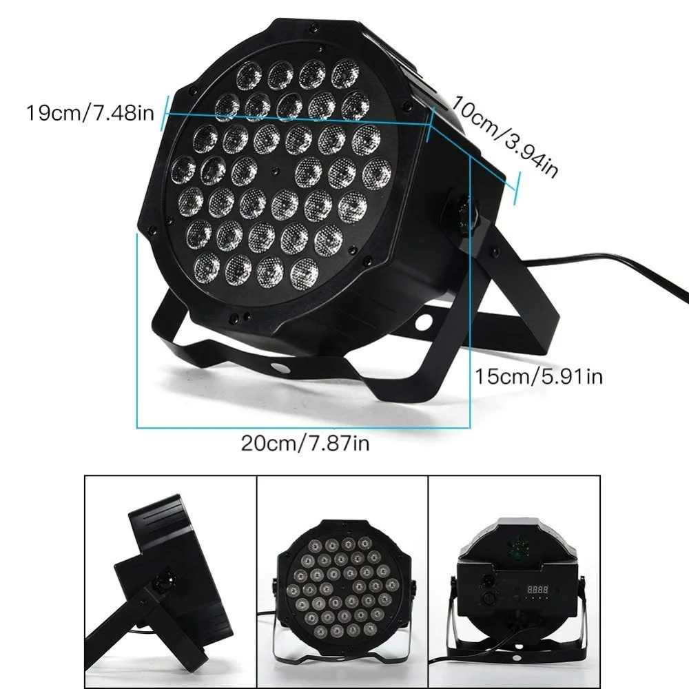 DJ номинальной огни 36leds освещения сцены Управление главе отдаленных и DMX 4