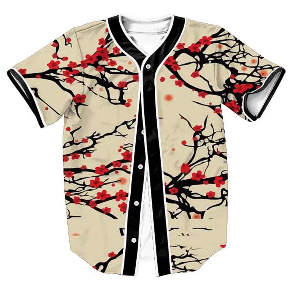 

2018 hot sale New fashion 3D men's flower casual Short-sleeved cardigan Jersey custom-made free shipping factory Outlet