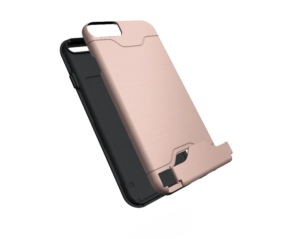 Роскошный чехол 2 в 1 для iphone 6 s защитный со скрытым слотом карт и подставкой