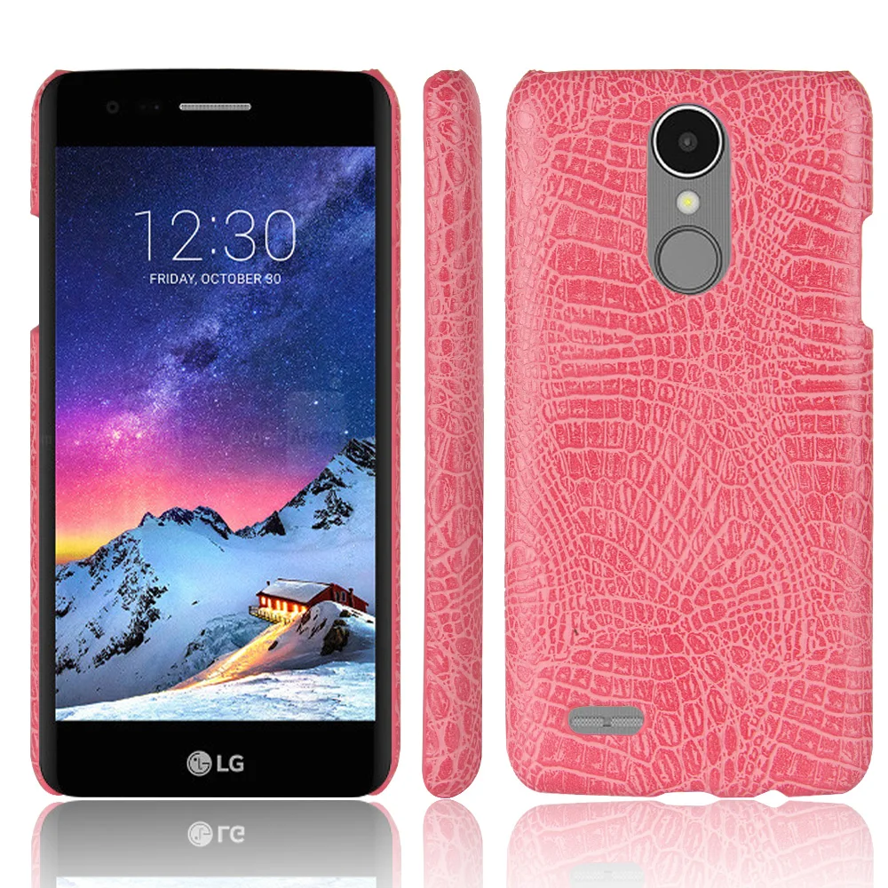 Для LG K8 2017 X240 X 240 чехол с крокодиловым рисунком Жесткий Чехол из поликарбоната +