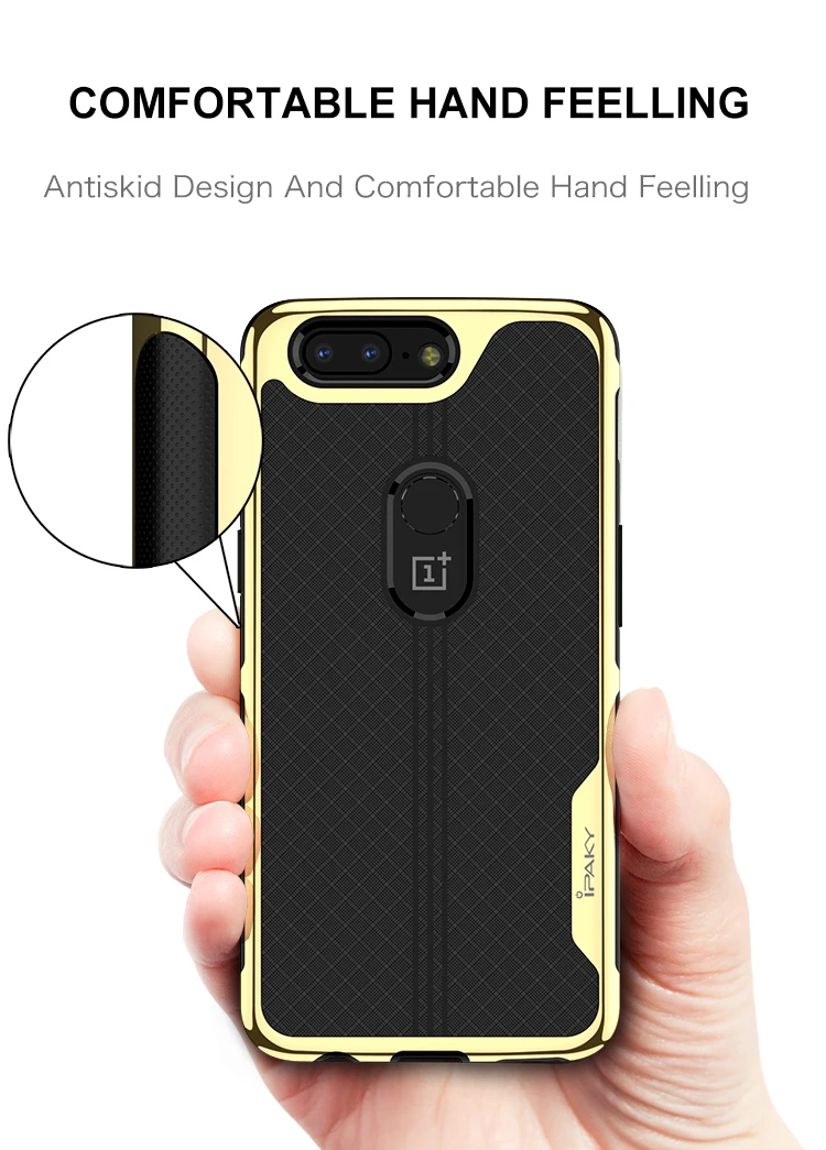 Для OnePlus 5 T чехол бренда iPaky Armor гальванический Бампер ТПУ Гибридный прозрачный Coque противоударный чехол для OnePlus 5 T
