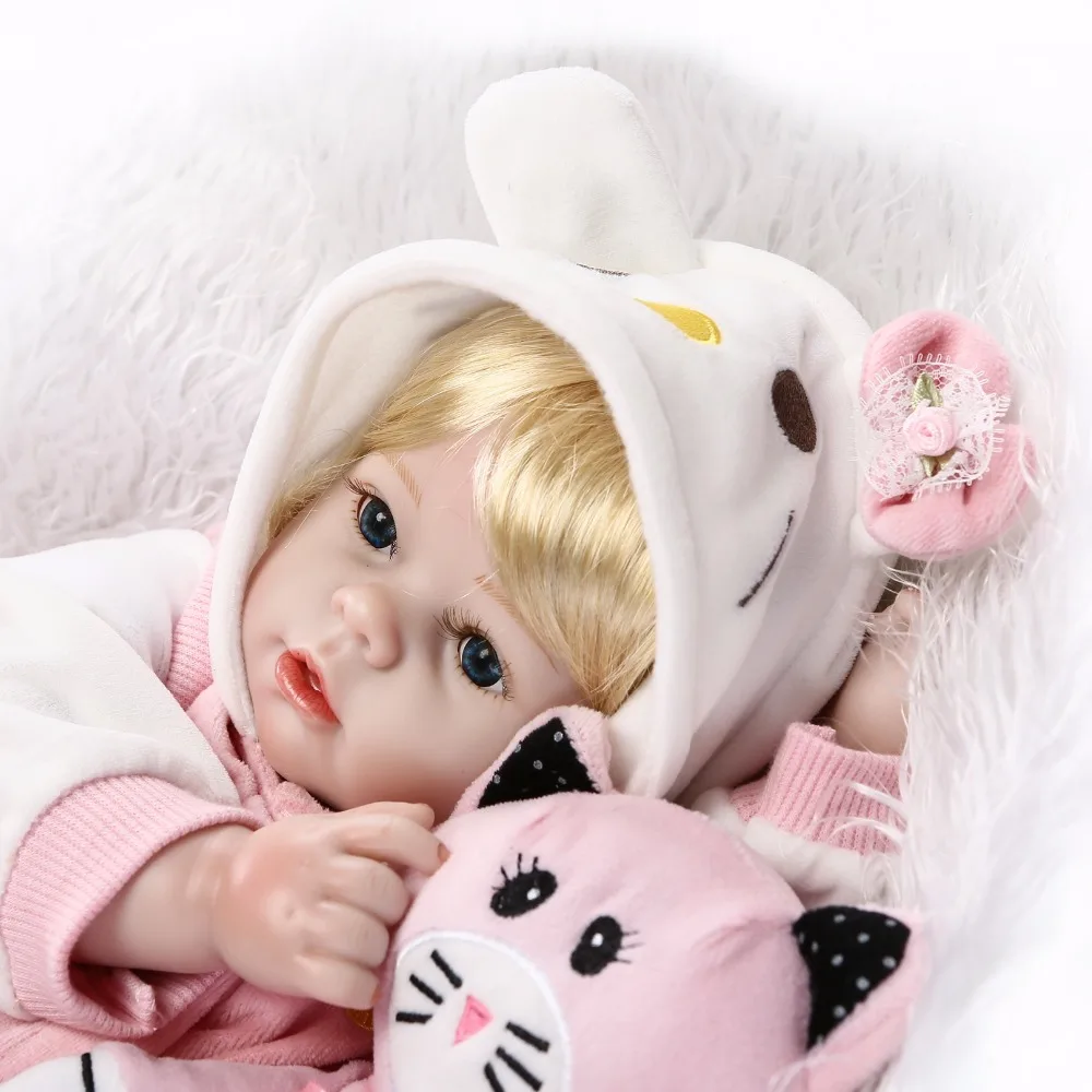 Кукла реборн NPK силиконовая для девочек Реалистичная кукла-Младенец Ручной