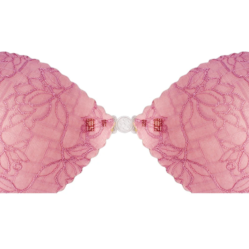 Сексуальная Невидимый бюстгальтер вышивка Супер Push Up Силиконовый без косточек