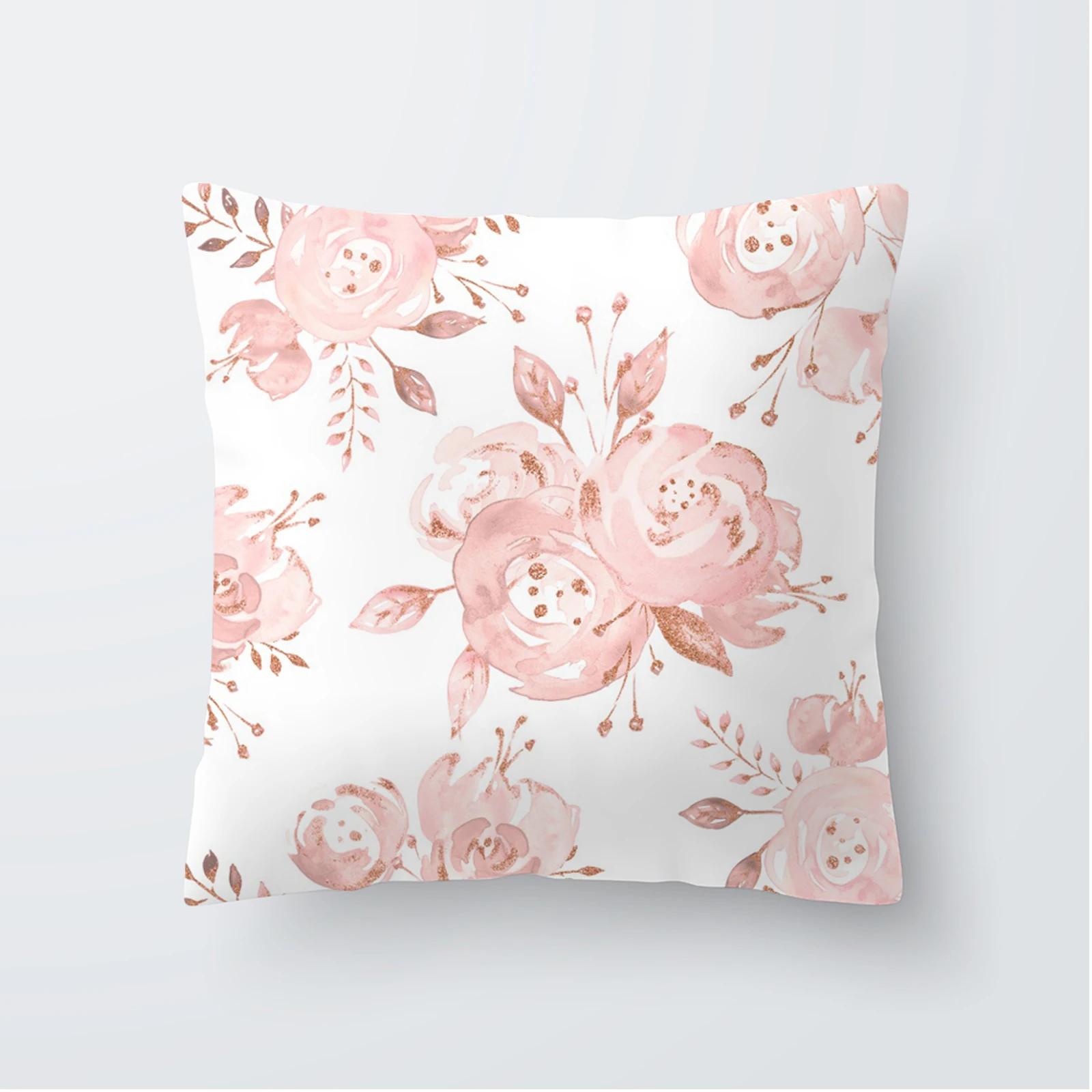 45x45cm Pillowcase Home Decoratio Rose Gold Pink Cushion Cover nordic decoration home almofadas para sofa throw pillows cover | Дом и сад