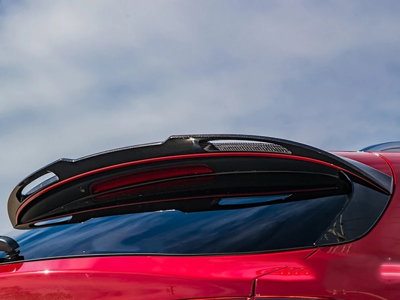 Для Alfa Romeo Stelvio спойлер из углеродного волокна задний спойлер багажника черный отделка Quadrifoglio Verde